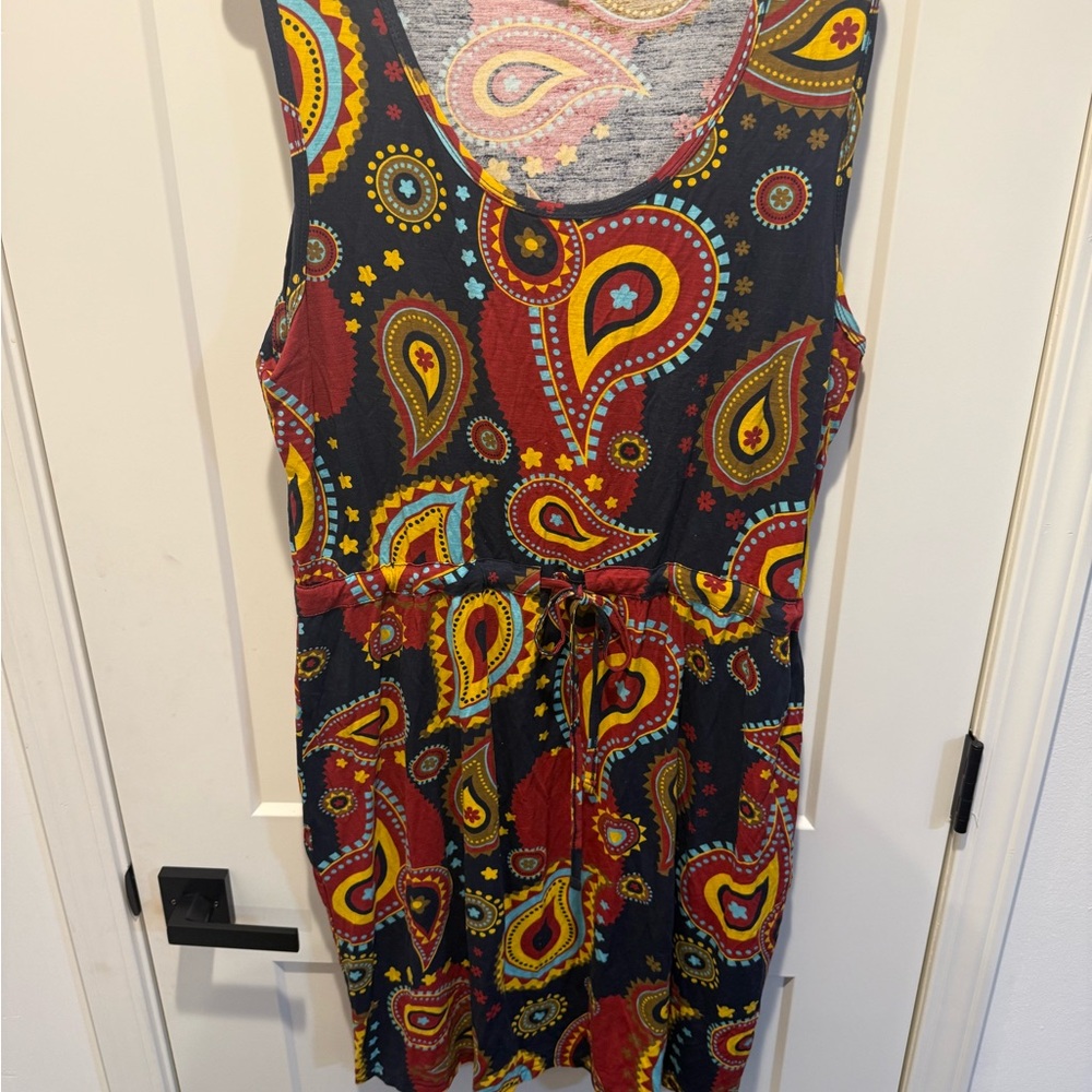 Serra Colorful Paisley Dress